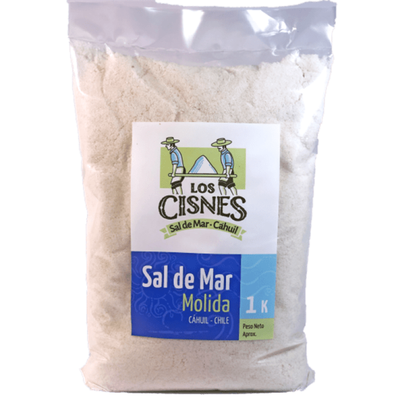 Sal de Mar Molida yodada  Bolsa 1 Kg.