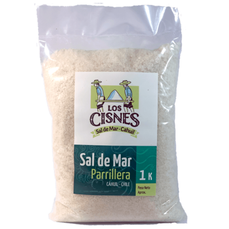 Sal de Mar Parrillera yodada  Bolsa 1 Kg.