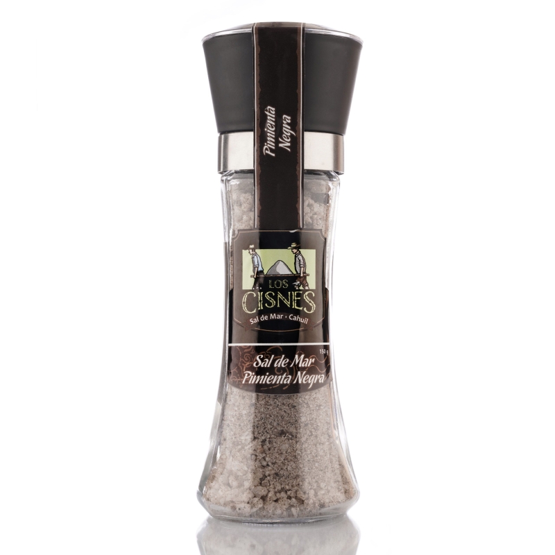 Sal de Mar Molinillo Pimienta Negra 190 Gr.